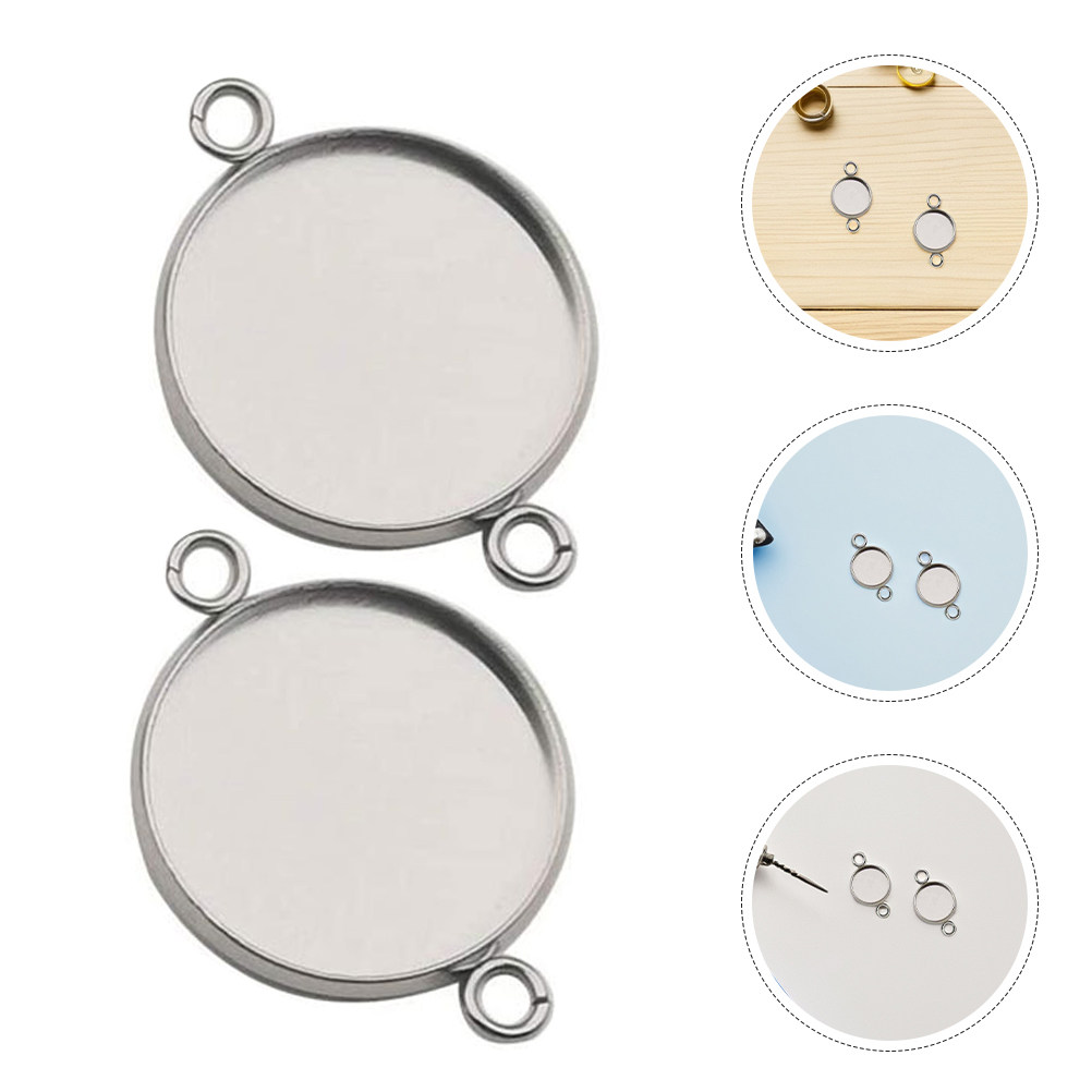 20개입 팔찌용 카보숑 연결 부품, 베젤 트레이, DI - Bezels Set Pendant 리뷰 및 가격