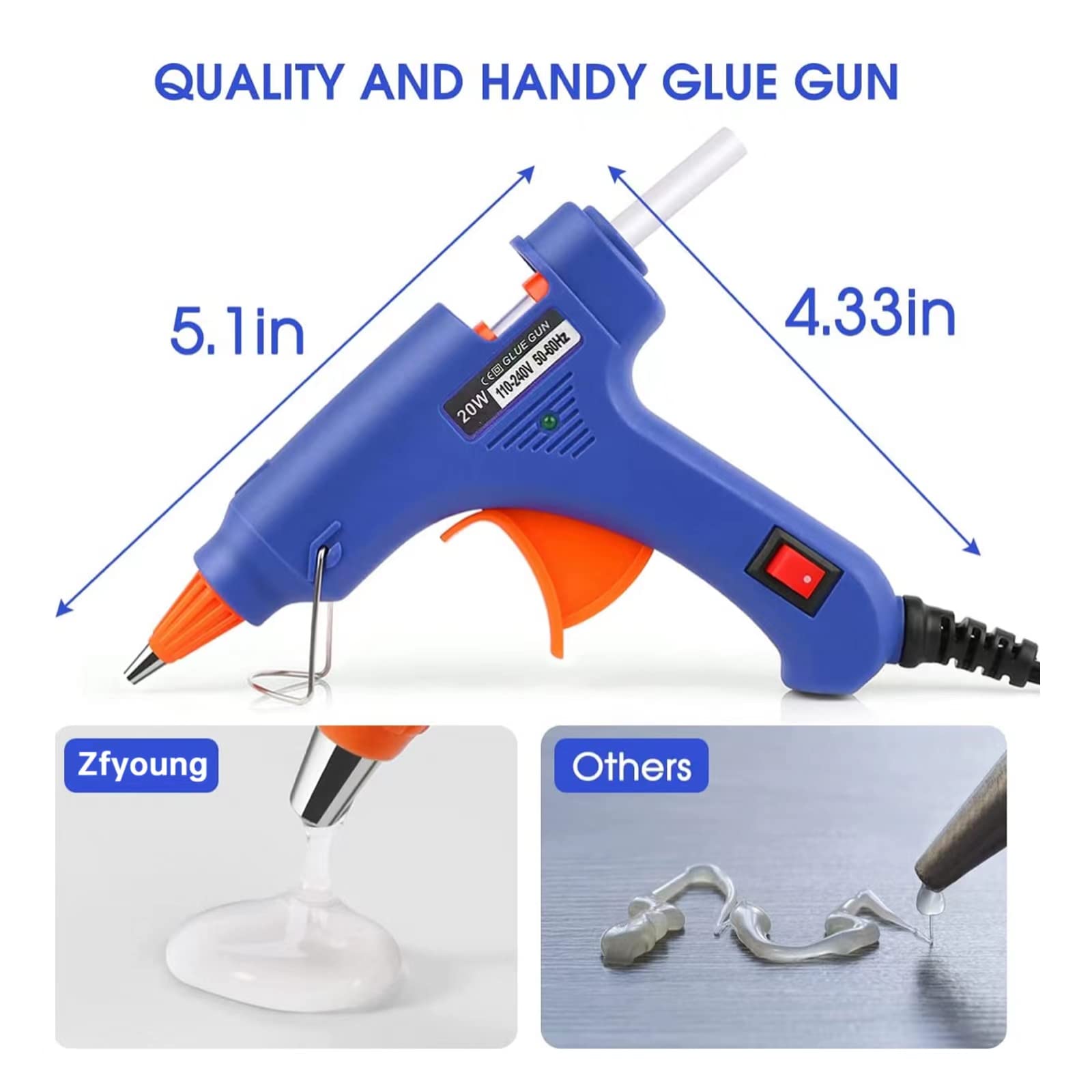 20W 핫멜트 글루건 DIY 미니 가정용 산업용 글루건 - Heat Gun Small 리뷰 및 가격