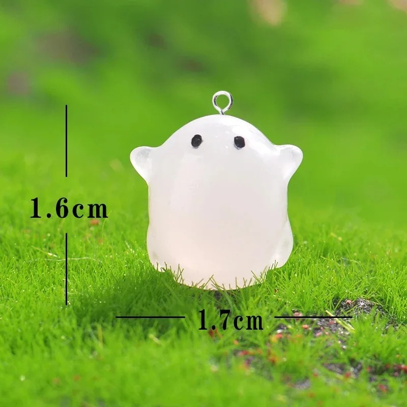 10Pcs 어둠 속에서 빛나는 사랑스러운 흰색 유령 수 - Resin Crafts Diy 리뷰 및 가격
