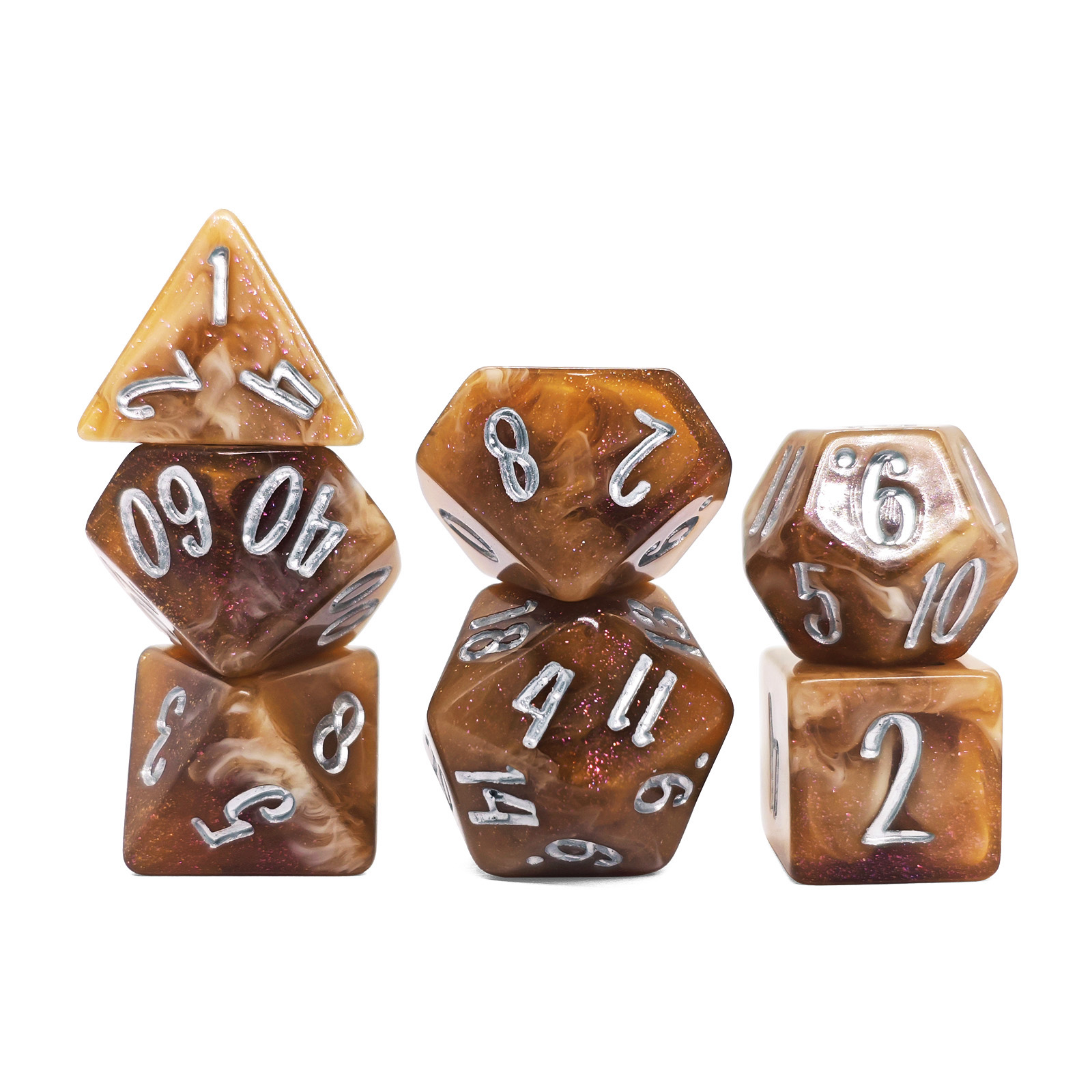 7개 로사 카푸치노 스월 글리터 레진 다면체 DND 주 - Resin Glitter Pack 리뷰 및 가격