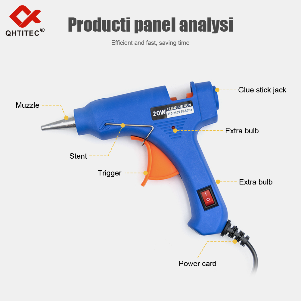 JCD 핫멜트 글루건, 7mm 투명 글루스틱, 20W  - Heat Gun Small 리뷰 및 가격