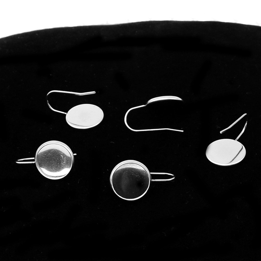 스테인리스 스틸 소재의 귀걸이 부품 30개, 은색 베젤 - Resin Crafts Diy 리뷰 및 가격