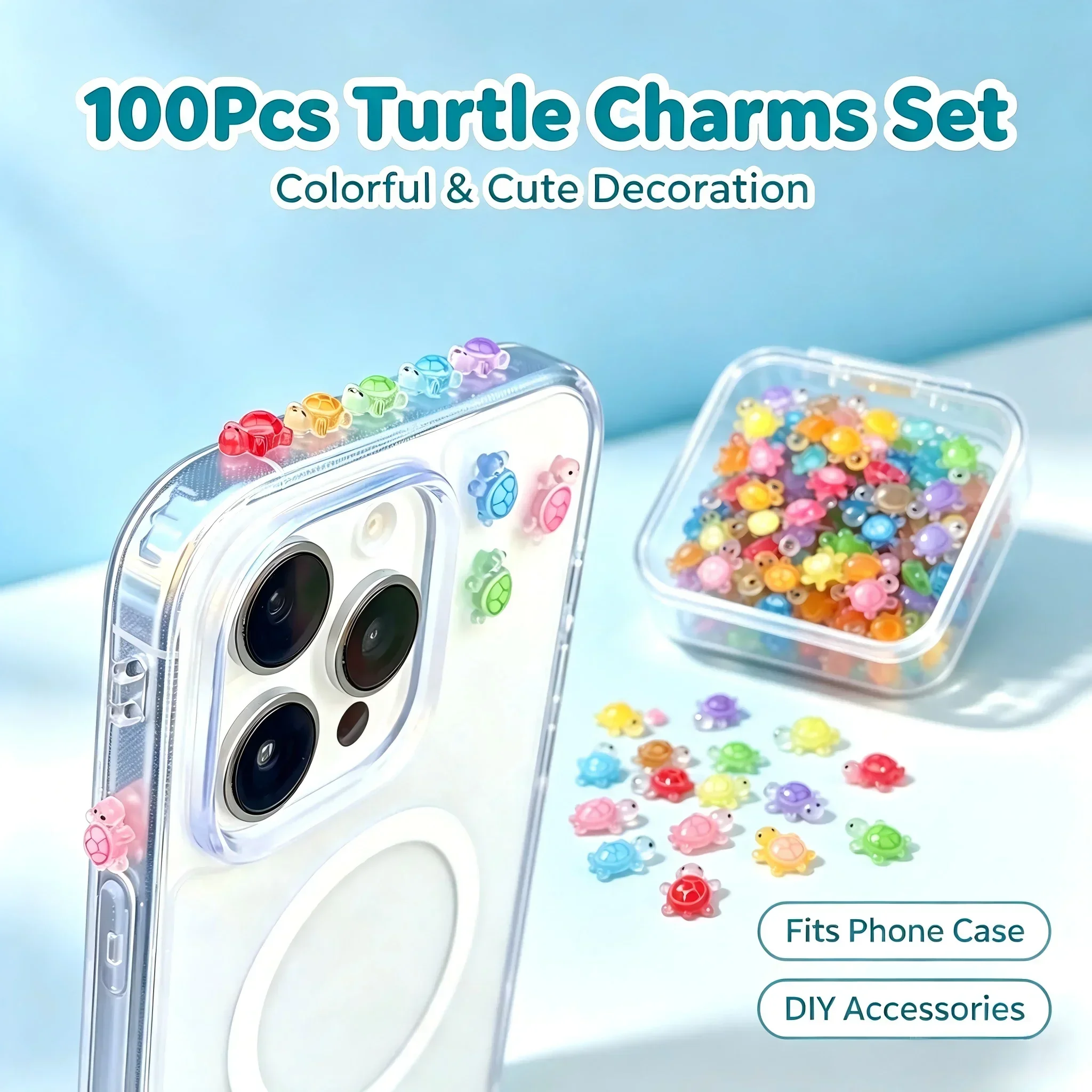 100개입/ 행운을 가져다주는 거북이 모양의 레진 장식 - Resin Crafts Diy 리뷰 및 가격